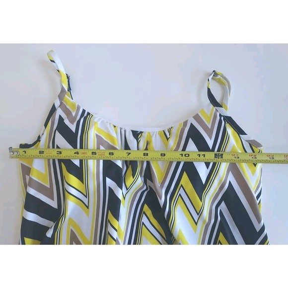 NWOT Ladies Chevron Underwire Bra Top Adjustable Length Swimsuit Top Size Large - Picture 5 of 8